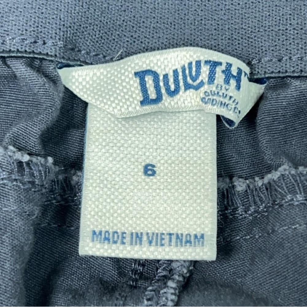 Duluth Trading Pants Womens 6 Navy Jogger Utility Chino Cotton Workwear Hiking - Picture 3 of 9